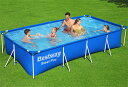 Bestway 56403 Rectangular Frame Pool ベストウェイ マイファースト フレイム レクタングラ フレームプール 長方形 空気入れ...
