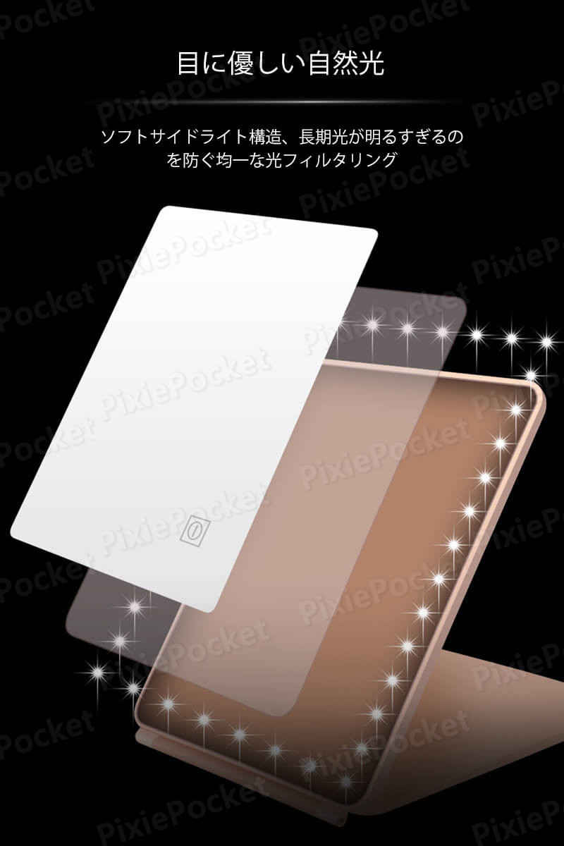 お買い物マラソン【P5倍】折り畳み式LED照明化粧鏡 化粧鏡 女優ミラー 鏡 卓上スタ...