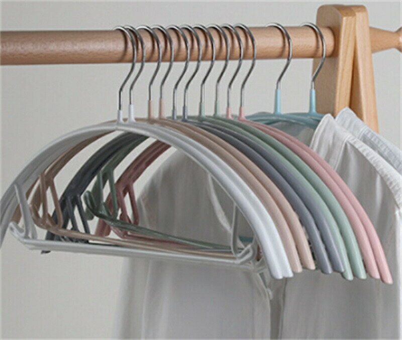 跡がつかないハンガー 高品質 ハンガー すべらない 10個 セット 豊かな色ハンガー 収納 おしゃれ ブラウス ズボン スカート バスタオル 洗濯ハンガー 衣類ハンガー 多機能 変形にくい 物干しハンガー バルコニー たんす ベランダ用