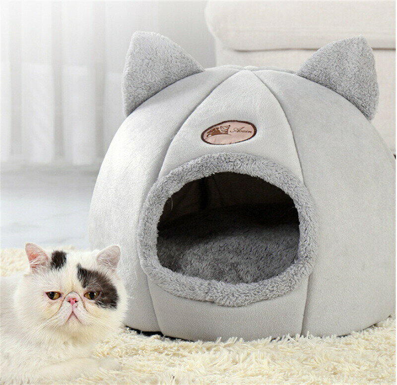 猫ベッド ねこ ハウス 冬 猫のベッド 洗える ...の商品画像
