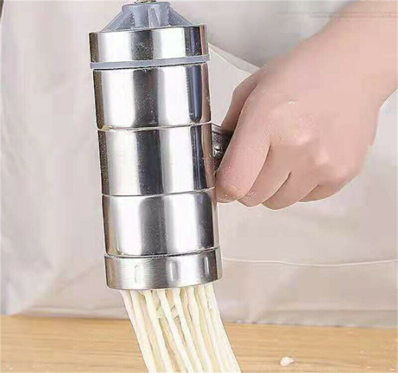 麺作り 手作り パスタマシン 製麺機 手動式 キャップ付き ステンレス製 回転式 多用途 パスタマシーン そば うどん ラーメン 中華麺 ヌードルメーカー 家庭用 使用簡単