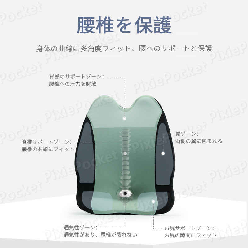 車シートクッション マッサージクッション 車 腰 クッション 車用クッション 運転 運転席 腰痛 カークッション ドライブ 長距離運転 クッション 頭 首 腰 肩 背もたれ 背中 ヘッドレスト 低反発 カーまくら 旅行 通気性