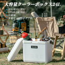 お買い物マラソン【P5倍】24L大容量 クーラーボックス EPS発泡断熱材 ハンドルの開閉設計 ポータブルなクーラーボックス 冷蔵箱 車載用?アウトドア用 ピクニックフード 冷えを長持ちさせる 食材を新鮮に保つ アイスバケット 持ち運びに便利