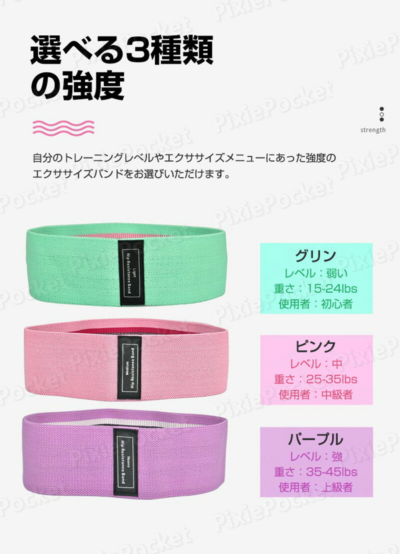 トレーニングバンド チューブ 美尻 運動 強度別3本セット エクササイズバンド トレーニング ゴム バンド トレーニングチューブ ダイエット ゴムバンド 下半身 筋トレ お尻トレ 脚トレ 男女兼用 収納袋付き 在宅勤務 プレゼント ギフト 2
