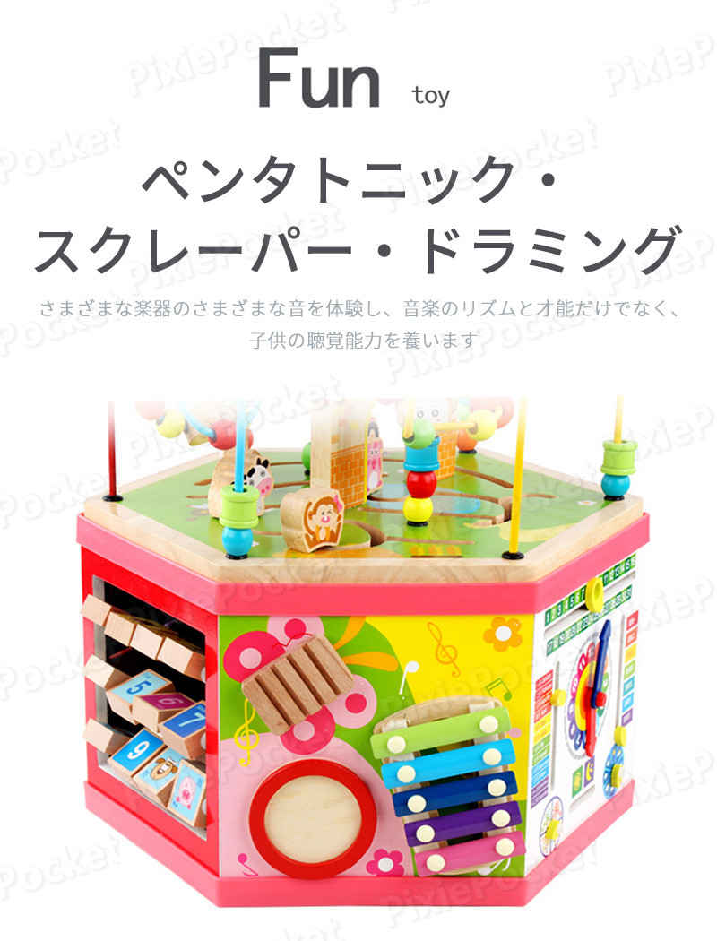 PixiePocketのお買い物マラソン【P5倍】多機能子供用ビーズ 木の ルーピングコースター ビーズコースター 数字合わせ 形状マッチング カラフルなアバカス 形合わせ 1歳 知育玩具 お祝い 開院｜アングル2