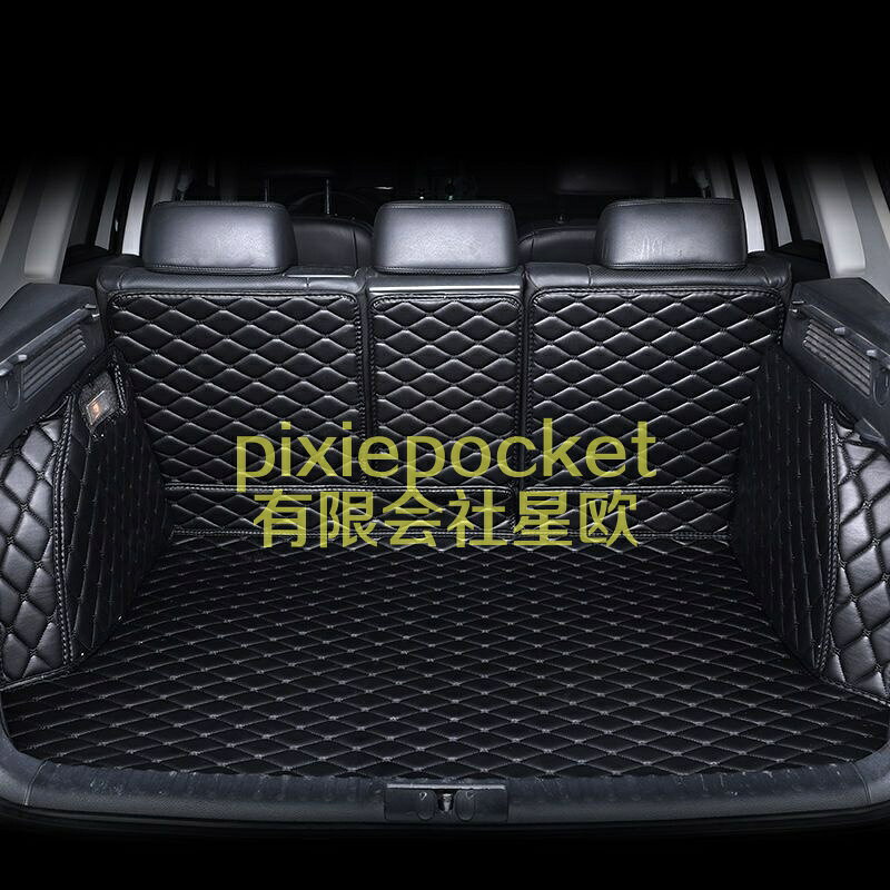 カスタム トランクマット 日産パスファインダー(Pathfinder) 2005-2020 XPE レザー ラゲッジマット カーゴマット フルセット防水車トランクマット すべての天気、 耐摩擦、 耐汚れ、 内装パーツカーアクセサリー