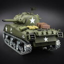 お買い物マラソン【P5倍】完成品ラジコン シャーマンM4A3 M4A3 Sherman リモコン戦車モデル2.4GHz 1/16ミリタリータンクモデル リモコン戦車モデル タンクモデル タンクモデル 軍事モデル/おもちゃ 完全金属製 玩具 ラジコン ミリタリー