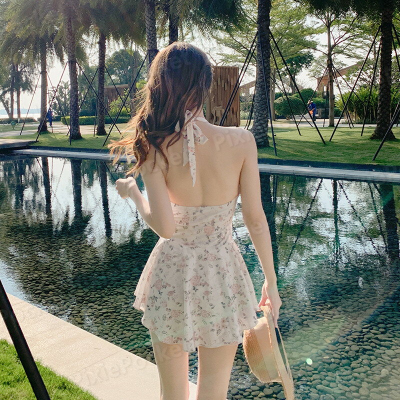 レディース 水着 お腹カバー スリム見え フェアリー 学生 日焼け防止 スカートスタイル ワンピース おしゃれ 温泉 旅行 リゾート プール ビーチ サマーレジャー