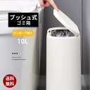 お買い物マラソン【P5倍】ゴミ箱 密閉 生ゴミ 臭わない 密封ダストボックス 10L プラスチック スリム シンプル フタ付き おむつペール ワンタッチ 縦型 見えない サニタリーボックス トイレ