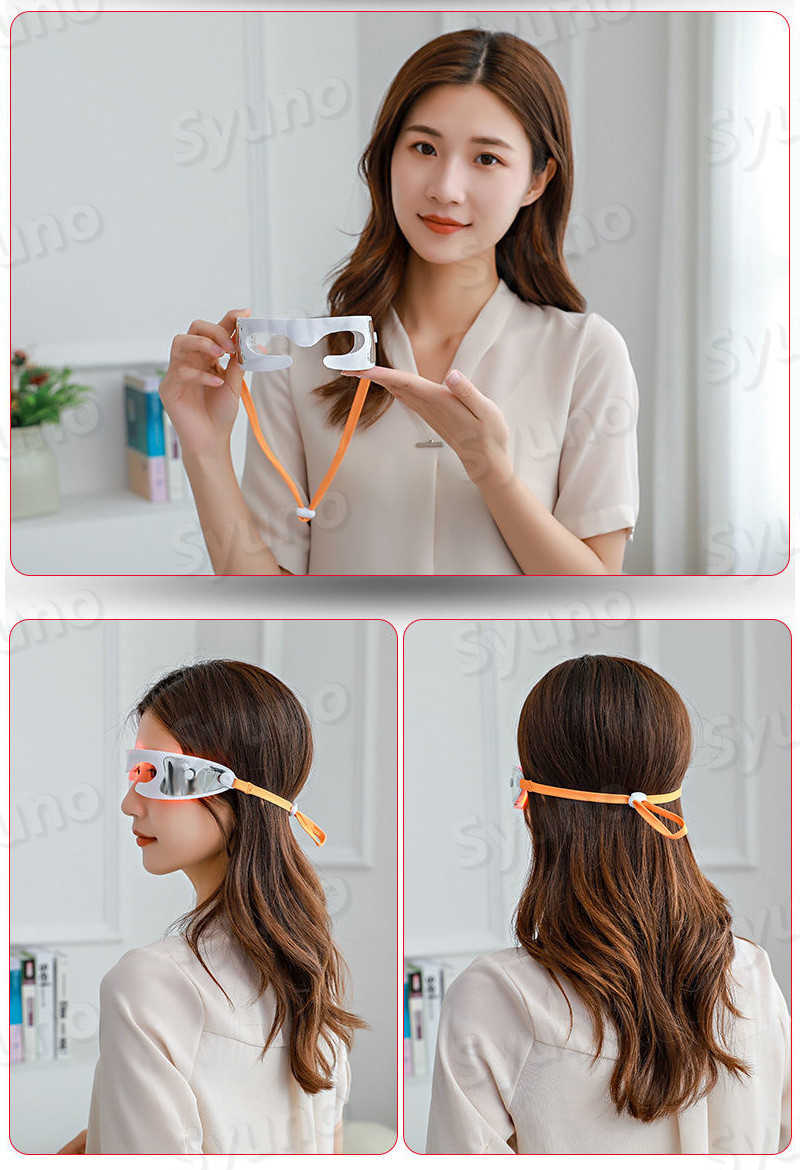 お買い物マラソン【P5倍】【美顔器 目元マッサージャー】目元 美顔器 顔 目元エステ美顔器 目元マッサージャー ウェアラブル アイケア美顔器 低周波 マイクロカレント 防止 目の疲れ シワ エイジングケア 目元エステ 敬老の日 クリスマスプレゼント 2