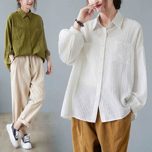 コットンリネン ブラウス リネンシャツ 大きいサイズ レディース シャツ チュニック 長袖 麻 綿麻 tシャツ 無地 秋 長袖シャツ ゆったり カジュアル プルオーバー 体型カバー 春 夏 綿麻シャツ コットンリネン ブラウス リネンシャツ 大きいサイズ レディース シャツ チュニック 長袖 麻 綿麻 tシャツ 無地 秋 長袖シャツ ゆったり カジュアル プルオーバー 体型カバー 春 夏 綿麻シャツ