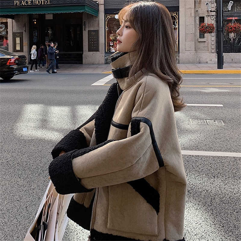 ムートンジャケット 秋冬 レディース アウター 暖か アウター コート ジャケット 大きいサイズ ライダース 韓国 ムートンコート 裏ボア ペアルック ベージュ ボア