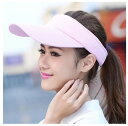 サンバイザー 帽子 キャップ uvカット レディース メンズ スポーツサンバイザー 男女兼用 日焼け対策 UVカット スポーツ アウトドア ゴルフ シンプル 無...
