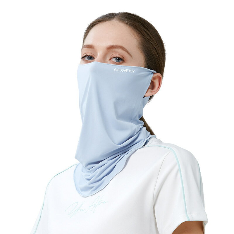 スポーツマスク フェイスマスク 夏用 ひんやり 接触冷感 洗える メンズ レディース UVカット ネックガード ネックカバー フェイスガード 日焼け対策 アウト...