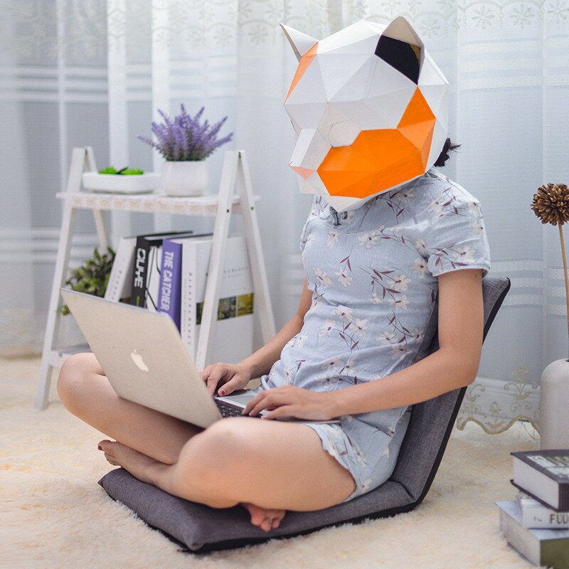 座椅子 コンパクト ソファー 角度調整可能 折り畳み式 全5色 フロアチェア チェア 子供 おしゃれ 軽量 ..