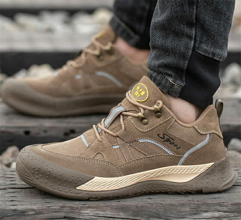 安全靴 作業靴 メンズ ハイカット おしゃれワークブーツ 鋼先芯 刺す叩く防止 軽量 通気 耐磨耗 衝撃吸収