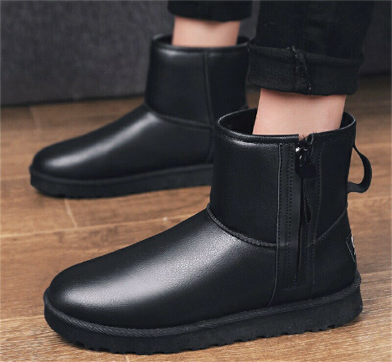 ムートンブーツ メンズ ブーツ スノーブーツ チャッカブーツ メンズハイカット 裏起毛 防寒靴 お洒落 ..