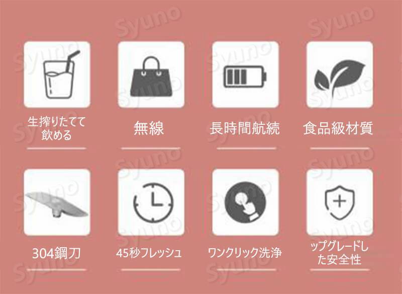 お買い物マラソン【P5倍】携帯用ジューサー ジューサー 携帯用電気ジュースカップ ミキサー 小型携帯用 ブレンダー ジューサー コードレス 400MLの軽容量 ミニブレンダー ミニミキサー ブレンダー ジューサー コードレス ミニブレンダー 2