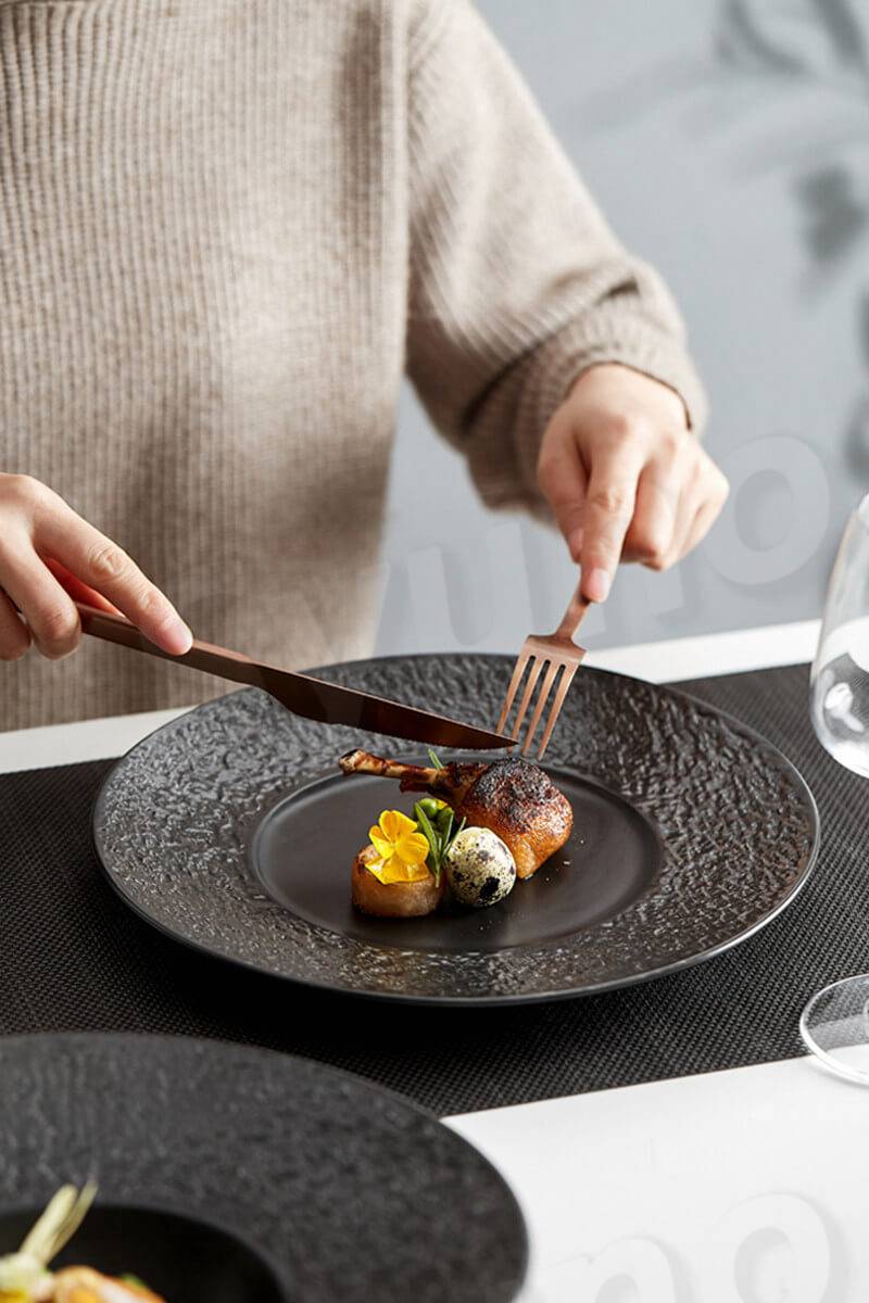 お買い物マラソン【P5倍】食器セット 丸い形 和食器 皿 ウエスタンプレートステーキ 皿 ワンプレート ディナープレート メインディッシュ 装飾プレート皿 食器セット プレートセット おもてなし 来客食器 パーティー食器 食器 おしゃれ 3