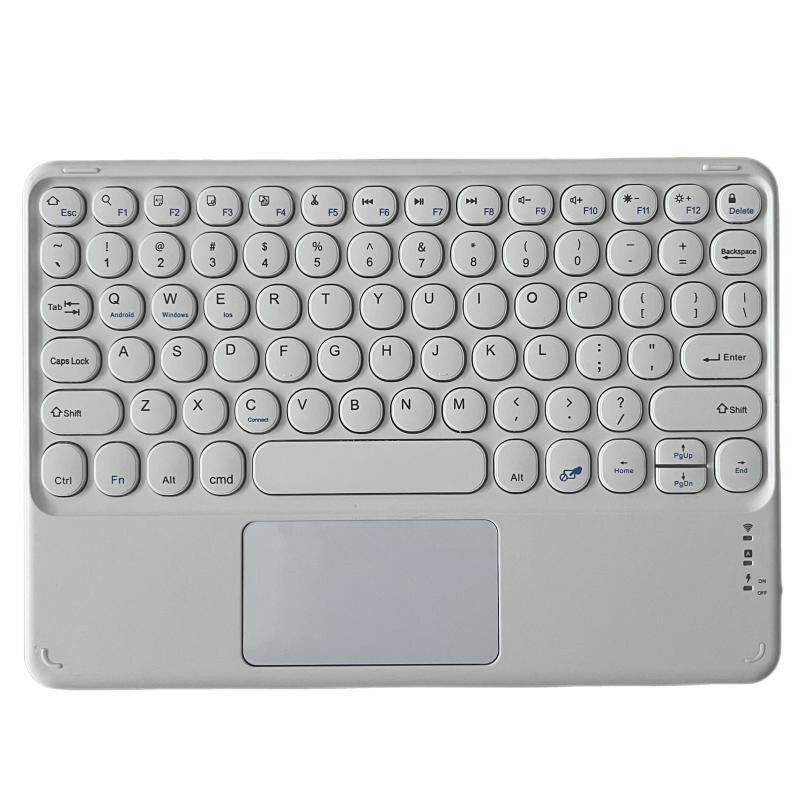 Bluetoothキーボード タッチパッド搭載 丸型キー ワイヤレスキーボード iPad Air 10.9インチ iPad 第10世代 第9世代 10.2インチ iPad 第8世代 iPad Pro 11インチ 第7世代 iPad 9.7インチ iPad min6 8.3インチ iPad Air 10.5インチ