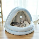秋冬新品 猫クッション 猫マット 猫用品 猫ベッド 猫部屋 冬防寒 深い眠り 猫ハウス 一体式 四季通用 豪華 多機能