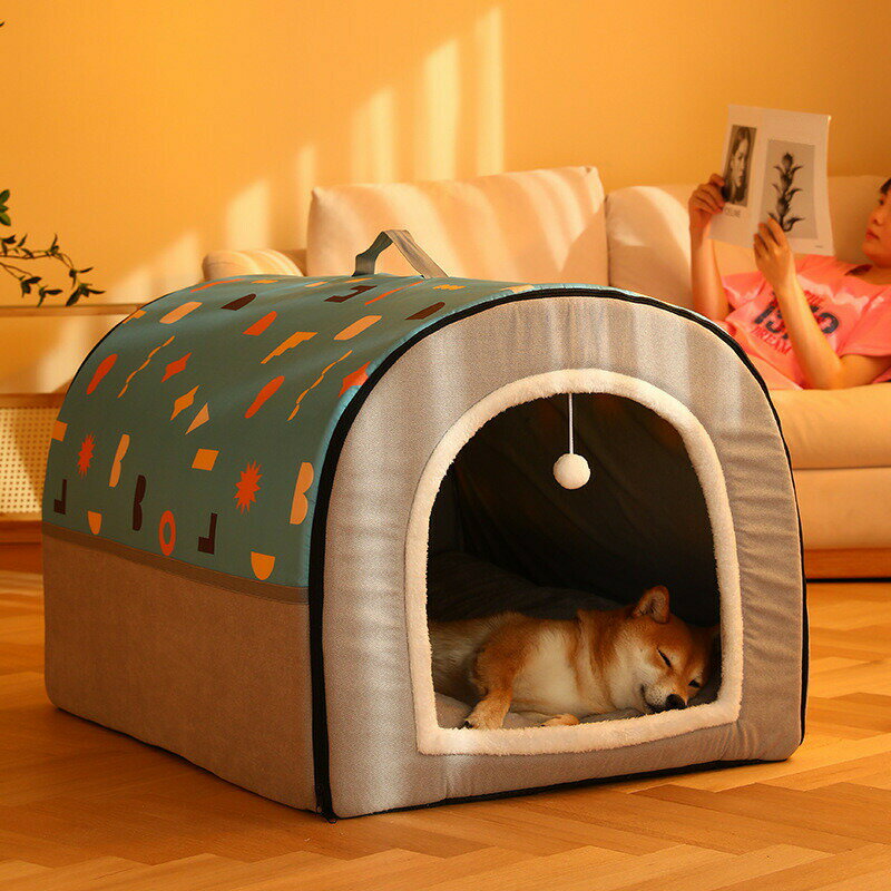 犬小屋 屋外 ペットハウス 犬ベット 犬小屋 室内用 ドーム型 冬 大きい 犬 猫ベッ...