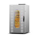 食品乾燥機 フードドライヤー 16段トレイ 30-90℃温度調節 24時間タイマー 1000W 均一乾燥 透明ガラス窓 60Hz 庫内ライト付 ドライフルーツ/...