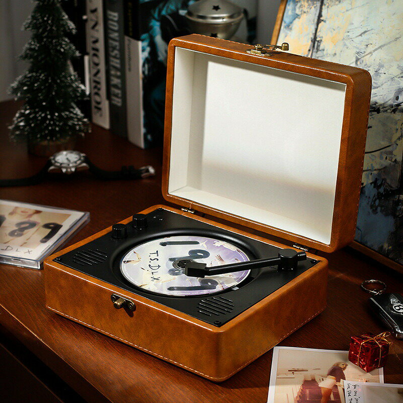 bluetoothスピーカー レトロ レコード 復刻スピーカー CDスピーカー ポータブル メモリーカード AUX USBカード ビニール レコード レトロ ビンテージ 蓄音機 内蔵ステレオ スピーカーレコード プレーヤー ターンテーブル ビニール プレーヤー レコーダー 北欧スタイル 6色