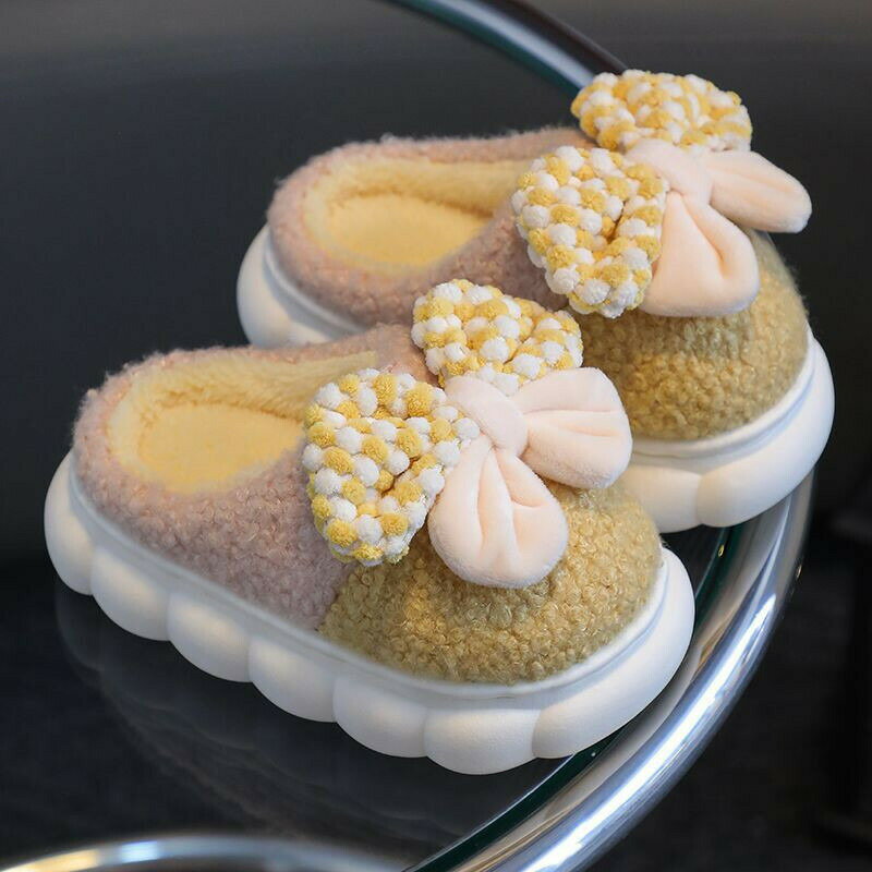 部屋履き 室内履き シューズ リボン キッズ 軽い スリッパ スリッパ ルームシューズ 子供靴 シンプル 子供シューズ リボンスリッパ シューズ 秋冬 滑り止め 柔らかい 女の子 かわいい 室内 秋冬