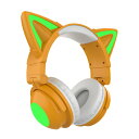 【Switch対応】ヘッドホン Bluetooth5.0 マイク付き 猫耳 ワイヤレス ヘッドホン 子供用 大人用 有線 無線 イヤホン オーバーイヤー 折りたたみ式 ヘッドフォン HiFi 高音質 LEDライト 可愛い 密閉型 ヘッドセット 通話対応 iPhone iPad Android PC プレゼント 小学生(2)