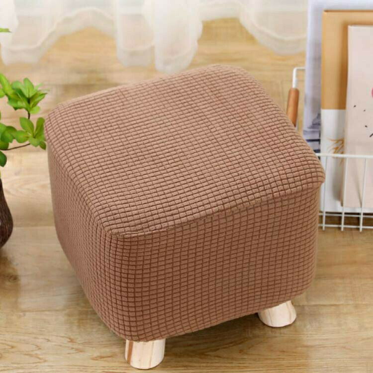 スツールカバー 四角 丸型 木足スツールカバー 正座椅カバー 丸椅子カバー 低めスツールカバー ニット素材 ストレッチ 伸縮性 オットマンカバー 足置き台カバー 無地 シンプル 北欧風 汚れ防止