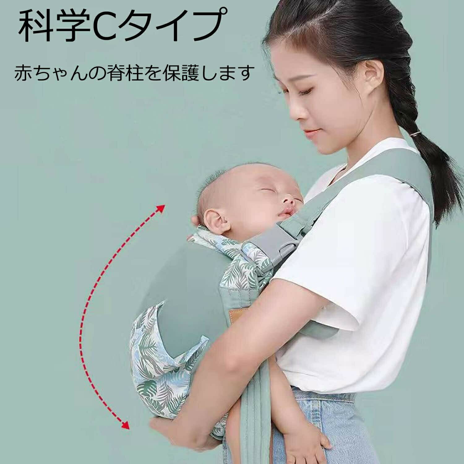 ベビースリング 新生児 成長に合わせて使える抱っこ紐 斜め掛け ベビー キッズ 抱っこサポート 片手 抱..