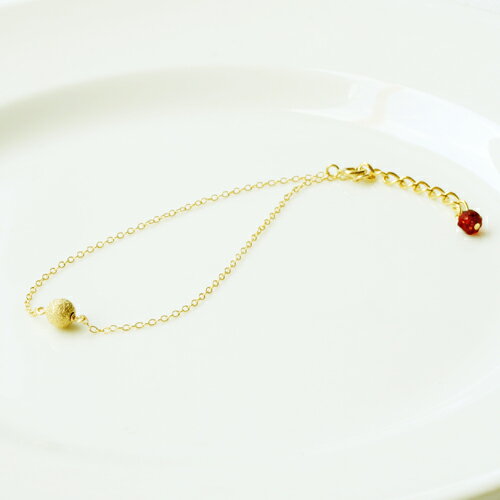 ★メール便送料無料★5mm スターダスト 14kgf(ゴールドフィルド) ブレスレット レディース シンプル K14GF ゴールド 人気 流行 金属アレルギー対...