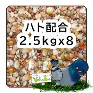 ぴよっちゅハト配合2.5kg×8：鳩の餌えさ