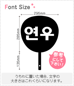 ハングル切り文字セット　【ヨヌ(Yeonwoo)】1文字のサイズ：M(120×120mm)素材：カッティングシート