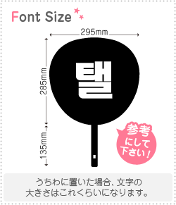 ハングル切り文字セット　【テイル(Taeil)(2)】1文字のサイズ：L(140×140mm)素材：ホログラムシート・蛍光シート