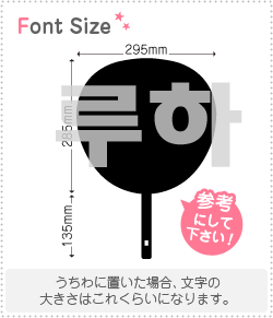ハングル切り文字セット　【ルハ(Luha)】1文字のサイズ：LL(200×200mm)素材：ホログラムシート・蛍光シート