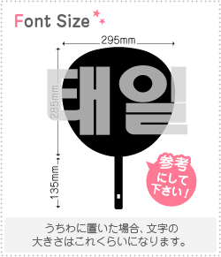 ハングル切り文字セット　【テイル(Taeil)】1文字のサイズ：LL(200×200mm)素材：ホログラムシート・蛍..