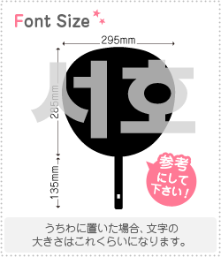 ハングル切り文字セット　【ソホ(SEOHO)】1文字のサイズ：3L(うちわ最大サイズ)素材：ホログラムシート..