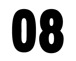 切り文字　【08】サイズ：M(120×120mm)素材：カッティングシート(3.0)