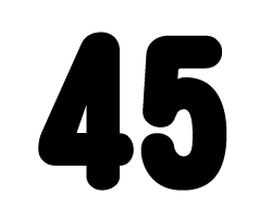 切り文字　【45】サイズ：L(140×140mm)素材：ホログラムシート・蛍光シート