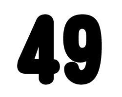 切り文字　【49】サイズ：SS(40×40mm)素材：カッティングシート