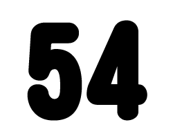 切り文字　【54】サイズ：SS(40×40mm)素材：カッティングシート