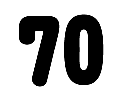 切り文字　【70】サイズ：S(80×80mm)素材：カッティングシート