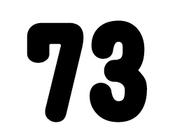 切り文字　【73】サイズ：SS(40×40mm)素材：カッティングシート