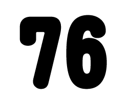 切り文字　【76】サイズ：SS(40×40mm)素材：カッティングシート