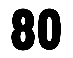 切り文字　【80】サイズ：M(120×120mm)素材：カッティングシート