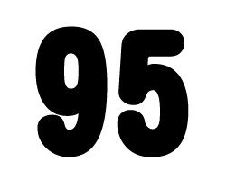 切り文字　【95】サイズ：SS(40×40mm)素材：カッティングシート