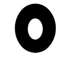 切り文字　【チェリー0】サイズ：SS(40×40mm)素材：カッティングシート