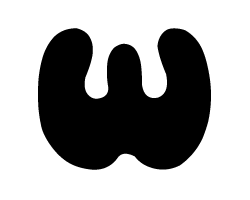 切り文字　【チェリーW1】サイズ：SS(40×40mm)素材：カッティングシート